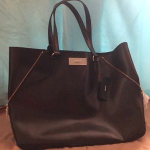 DKNY Leather Handbag (Dark Plum)